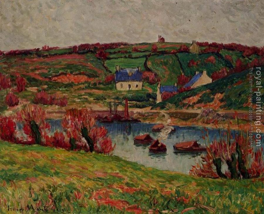 Henri Moret : The River at Douaelan-sur-Mer